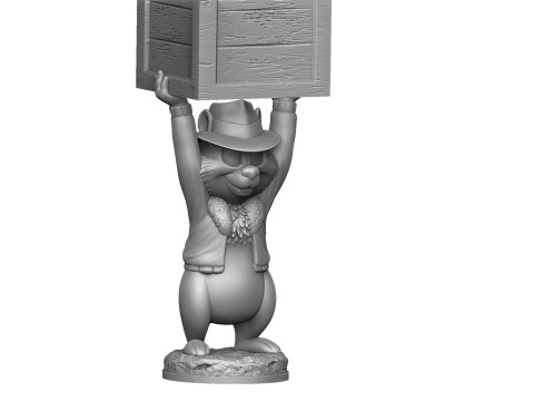 Chip from the video game Dandy for 3D printing STL Model Cetak 3D