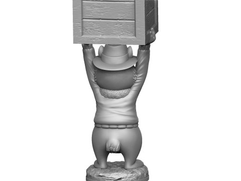 Chip from the video game Dandy for 3D printing STL Model Cetak 3D