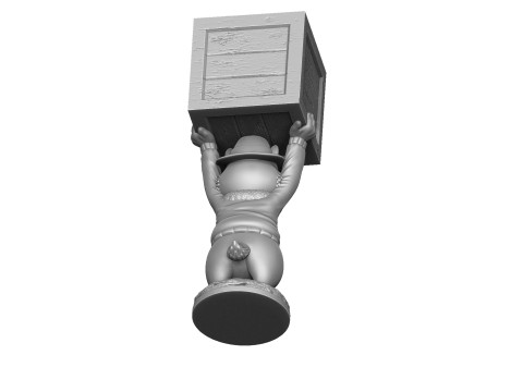 Chip from the video game Dandy for 3D printing STL Model Cetak 3D