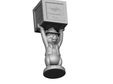 Chip from the video game Dandy for 3D printing STL Model Cetak 3D