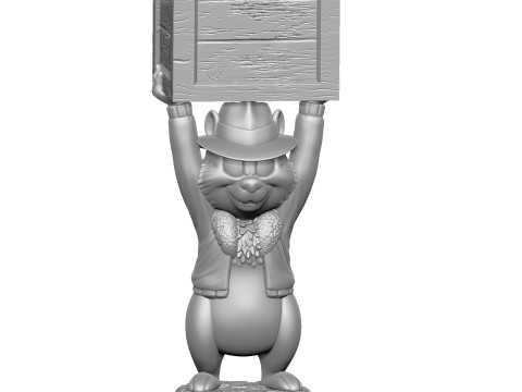 Chip from the video game Dandy for 3D printing STL Model Cetak 3D