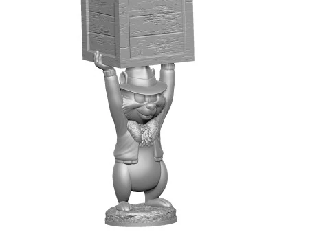 Chip from the video game Dandy for 3D printing STL 3D Print Model