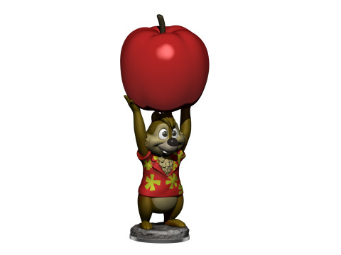 Dale from the video game Dandy for 3D printing STL 3D Принт Модель