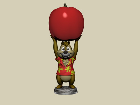 Dale from the video game Dandy for 3D printing STL 3D-printmodel