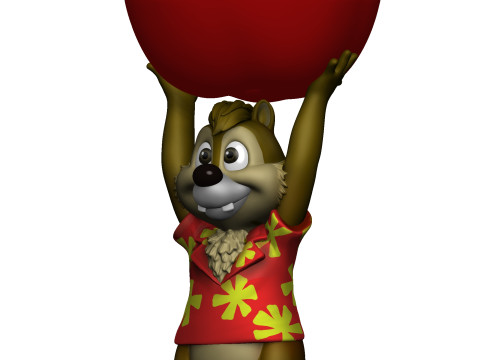 Dale from the video game Dandy for 3D printing STL 3D-printmodel