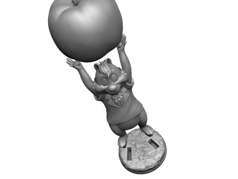 Dale from the video game Dandy for 3D printing STL 3D-printmodel