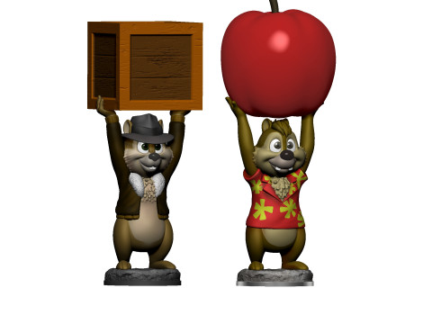 Chip n Dale Rescue Rangers video game Dandy for 3D printing STL 3D Принт Модель