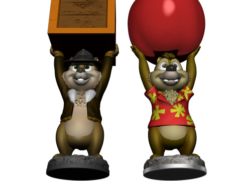 Chip n Dale Rescue Rangers video game Dandy for 3D printing STL Model do druku 3D