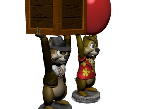 Chip n Dale Rescue Rangers video game Dandy for 3D printing STL Model do druku 3D