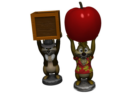 Chip n Dale Rescue Rangers video game Dandy for 3D printing STL Model do druku 3D