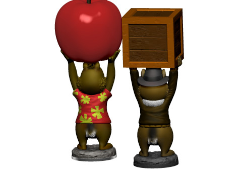 Chip n Dale Rescue Rangers video game Dandy for 3D printing STL Model do druku 3D