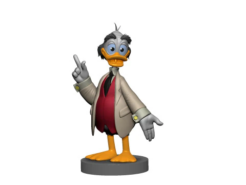 Ludwig Von Drake para impress&atilde;o 3D STL Modelo de Impressão 3D