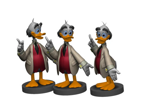Ludwig Von Drake para impress&atilde;o 3D STL Modelo de Impressão 3D