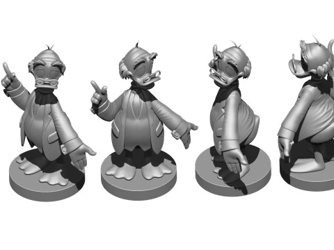 Ludwig Von Drake para impress&atilde;o 3D STL Modelo de Impressão 3D