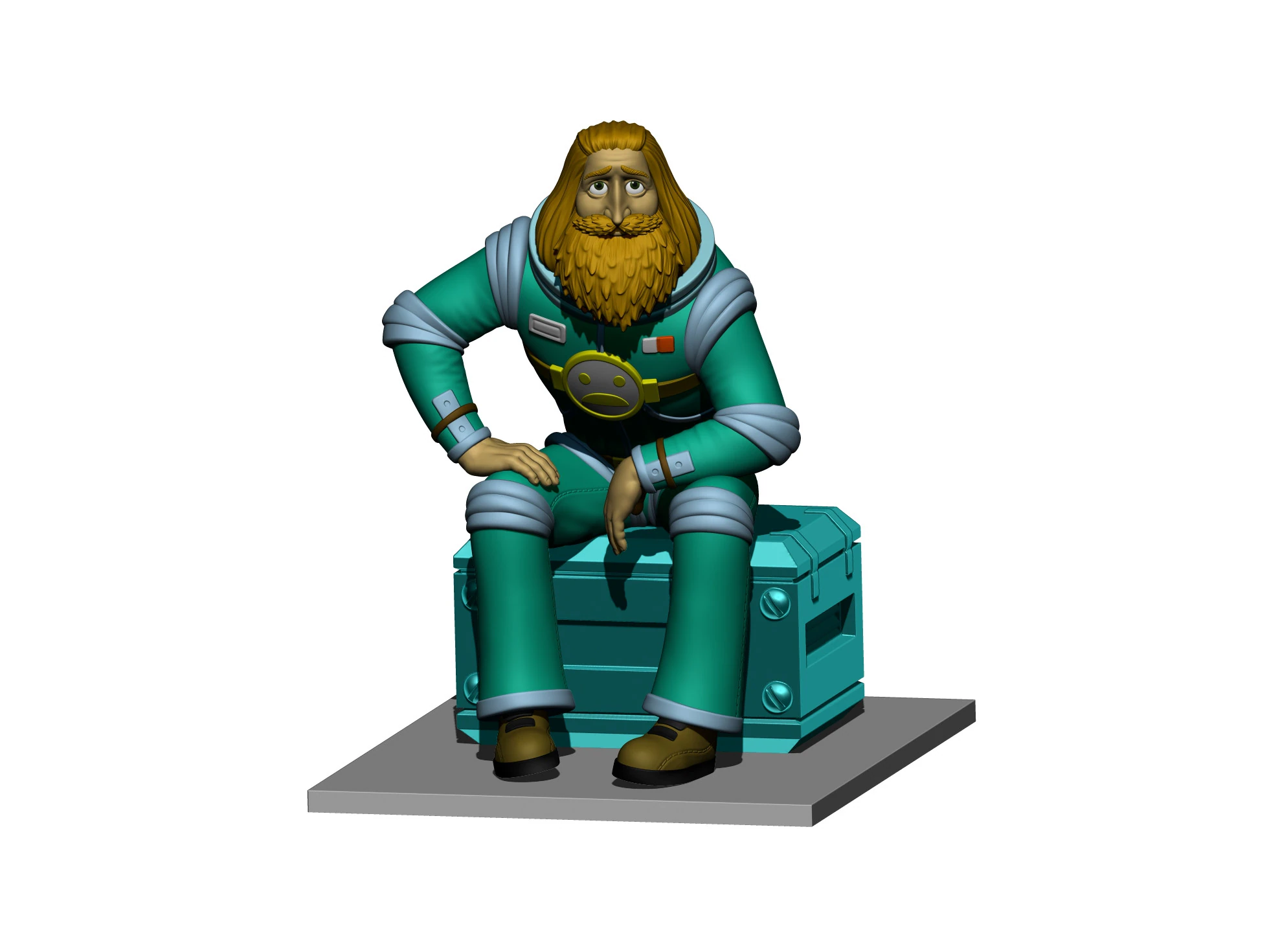 Mechanic Zelonyy for 3D printing STL 3D Print Model .c4d .max .obj .3ds .fbx .stl .blend 