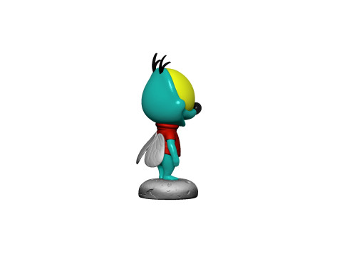 Fly Zipper from Chip n Dale Rescue Rangers 3 character options for 3D printing STL Modelo de impresión 3D