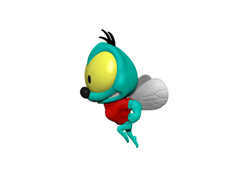 Fly Zipper from Chip n Dale Rescue Rangers 3 character options for 3D printing STL Modelo de impresión 3D