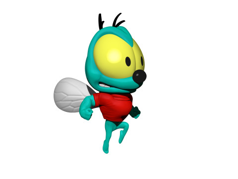 Fly Zipper from Chip n Dale Rescue Rangers 3 character options for 3D printing STL Modelo de impresión 3D