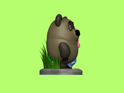 Winnie-the-Pooh and Piglet for 3D printing STL Modelo de impresión 3D