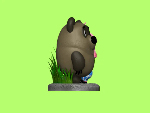 Winnie-the-Pooh and Piglet for 3D printing STL 3D Print Model