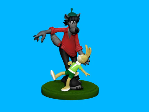 Nu pogodi for 3D printing STL 3D Print Model