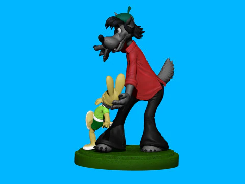 Nu pogodi for 3D printing STL 3D Print Model