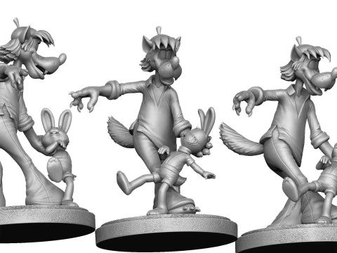 Nu pogodi for 3D printing STL 3D Print Model