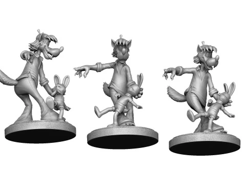 Nu pogodi for 3D printing STL 3D Print Model