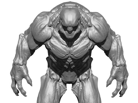Hell Knight DOOM for 3d printing STL 3D 打印模型