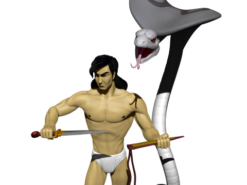 Mowgli for 3d printing STL 3D Print Model
