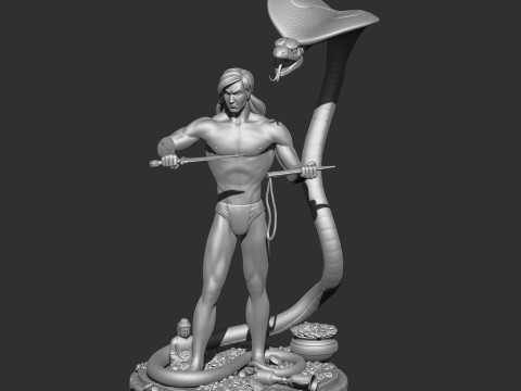 Mowgli for 3d printing STL 3D Print Model