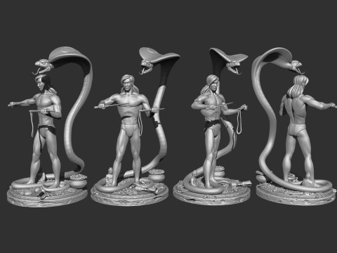 Mowgli for 3d printing STL 3D Print Model