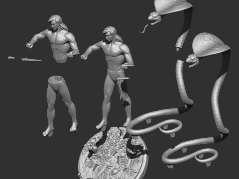 Mowgli for 3d printing STL 3D Print Model