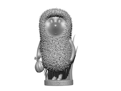 Hedgehog in the fog STL 3D Print Model