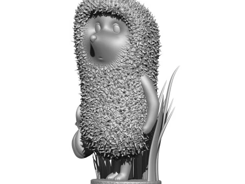 Hedgehog in the fog STL 3D Print Model