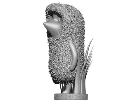 Hedgehog in the fog STL 3D Print Model