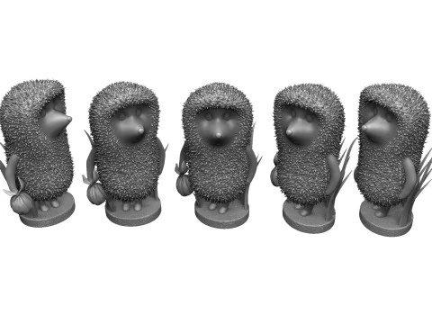 Hedgehog in the fog STL 3D Print Model