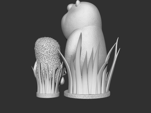Hedgehog in the fog STL 3D Print Model
