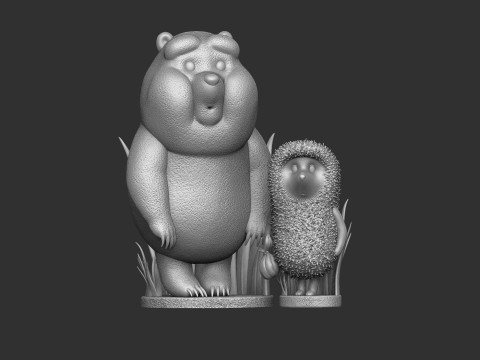 Hedgehog in the fog STL Model do druku 3D