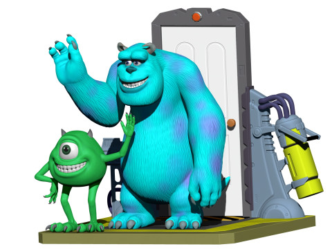 Monsters Inc for 3D printing STL 3D Print Model