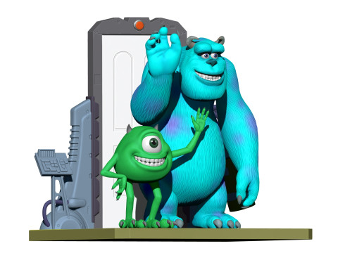 Monsters Inc for 3D printing STL 3D Print Model