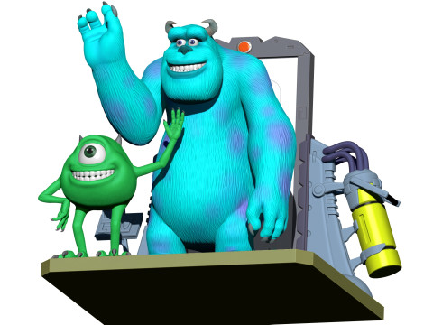 Monsters Inc for 3D printing STL 3D Print Model