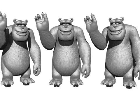 Monsters Inc for 3D printing STL 3D Print Model