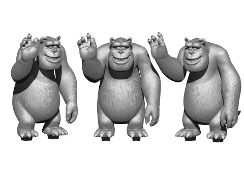 Monsters Inc for 3D printing STL 3D Print Model
