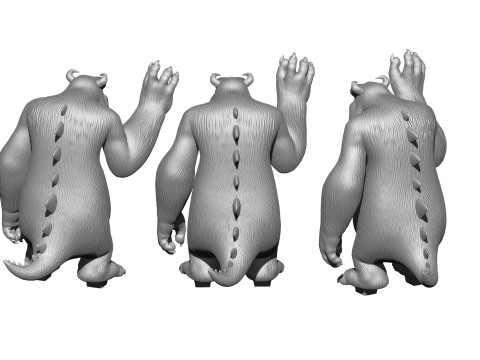 Monsters Inc for 3D printing STL 3D Print Model