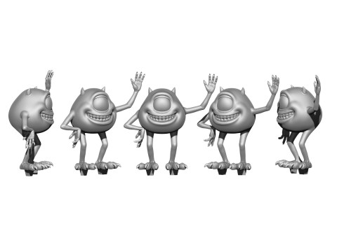 Monsters Inc for 3D printing STL 3D Print Model