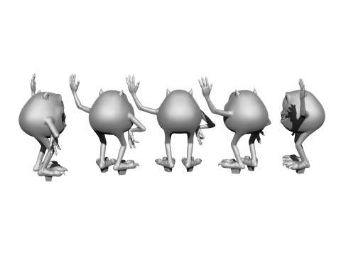 Monsters Inc for 3D printing STL 3D Print Model