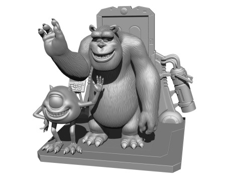 Monsters Inc for 3D printing STL 3D Print Model