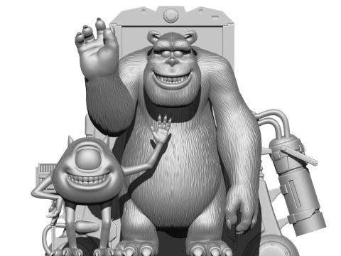 Monsters Inc for 3D printing STL 3D Print Model