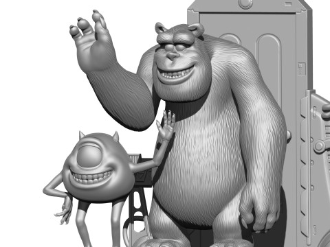 Monsters Inc for 3D printing STL 3D Print Model